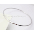 Simple Blank Thin Cuff Bracelet Stainless Steel Bangle For women and men